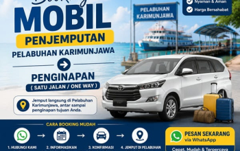 Booking Mobil penjemputan Pelabuhan Karimunjawa